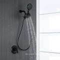 Matte Black Concealed Shower Set with Handheld Shower